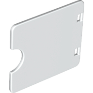 Lego Duplo Door / Window with Cutout (Semi Oval) / White