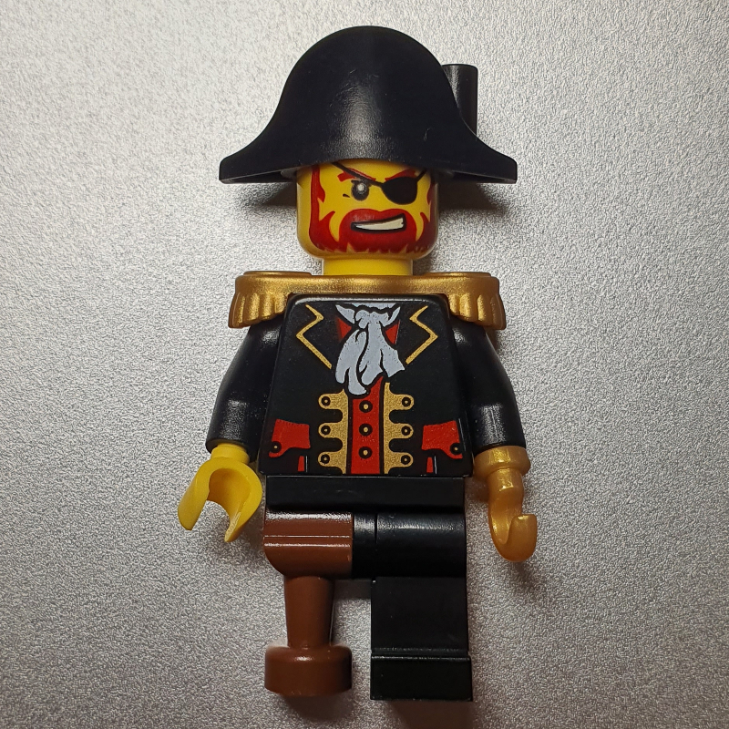 Lego Pirate - Captain, Pearl Gold Hook, Bicorne