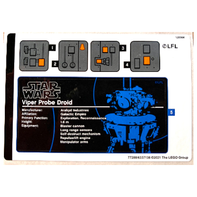 Lego Sticker Sheet for Set 75306-1 / [No Color/Any Color]