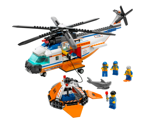 Lego Coast Guard Helicopter and Life Raft