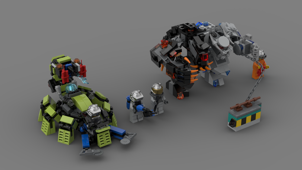 Lego Power Miners — Crystal Golem fight