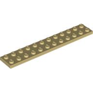 Lego Plate 2 x 12 / Tan