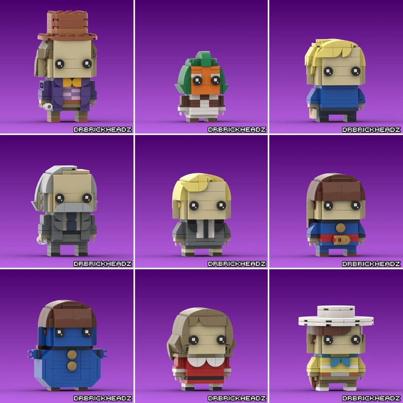 Lego "Willy Wonka & The Chocolate Factory" Brickheadz Collection