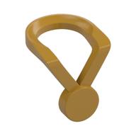 Lego Minifig Neckwear Ribbon with Medal [Plain] / Pearl Gold