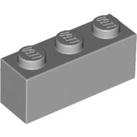 Lego Brick 1 x 3 / Light Bluish Gray