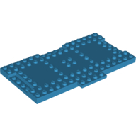 Lego Plate Special 9 x 16 x 2/3 with 1 x 4 Recessed / Dark Azure