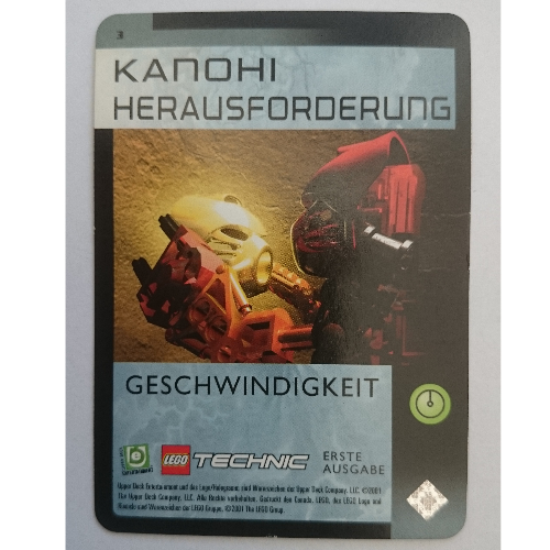 Lego Trading Card, Bionicle Game: QftM - 3 Great Mask Challenge - Speed / [No Color/Any Color]