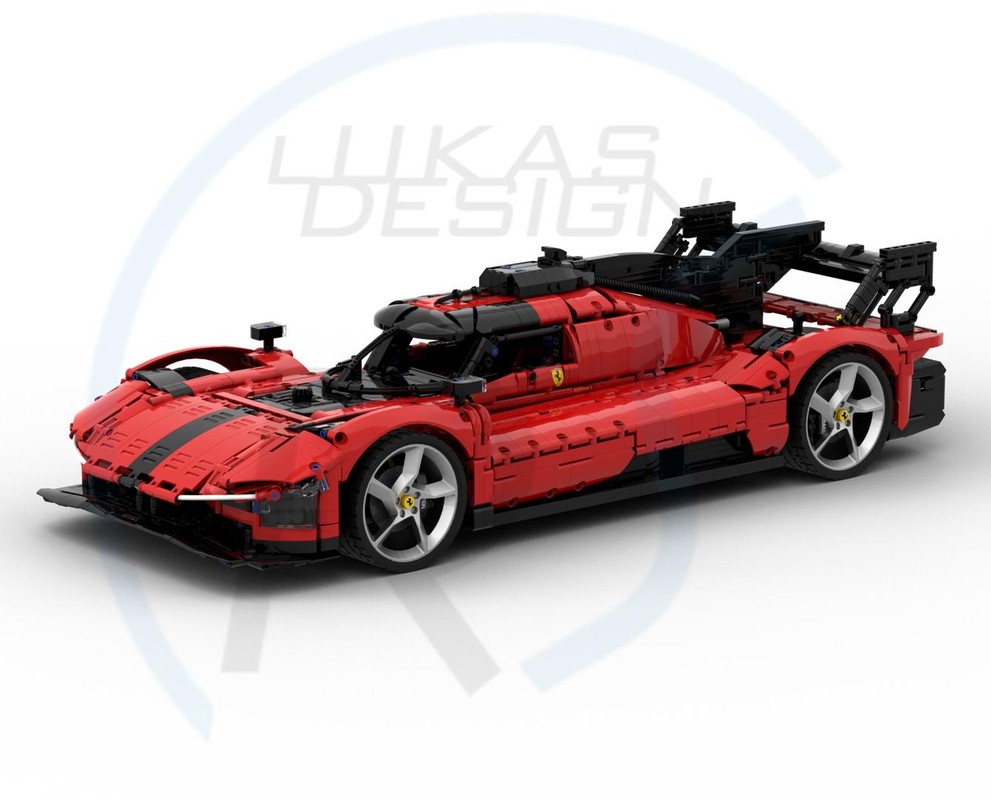 Lego Hypercar 499P Modificata 1:8 Scale (optimized for 42143 as donor)