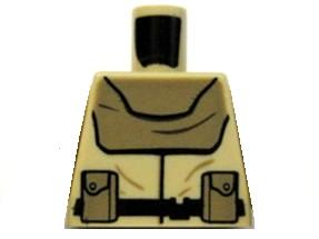 Lego Torso SW Mon Calamari Officer Suit Pattern / Tan
