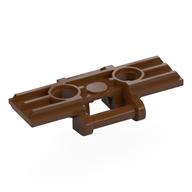 Lego Technic Link Tread Wide with Two Pin Holes, Soft Plastic / Reddish Brown