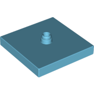 Lego Duplo Turntable 4 x 4 Base, Flush Surface / Medium Azure