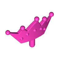 Lego Headwear Accessory Crown / Tiara / Dark Pink