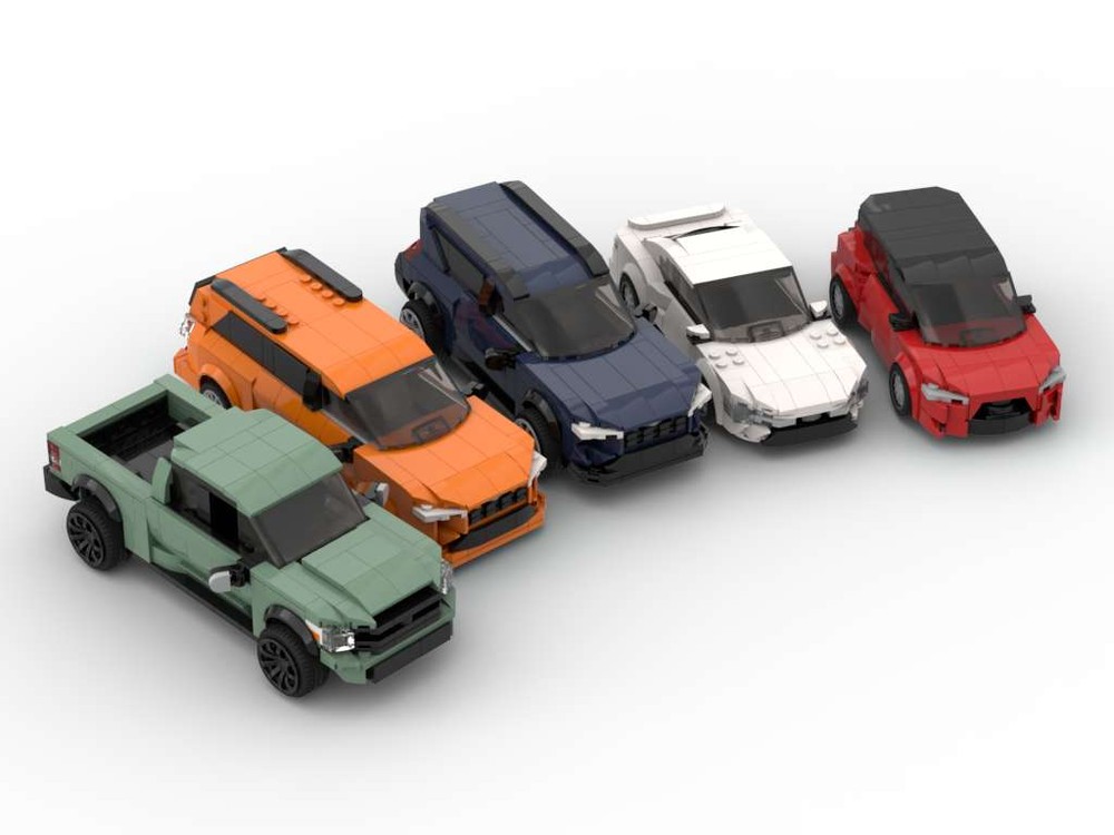 Lego Toy Vehicle Pack - Set of Five Vehicles - 8 Stud Speed Champions