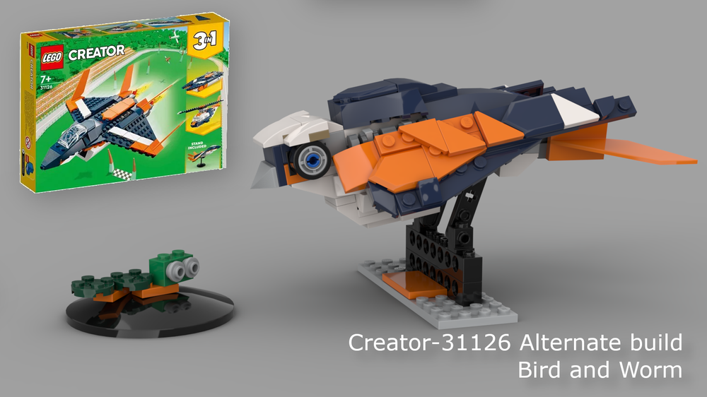 Lego Aternate Build 31126 - Bird and Worm