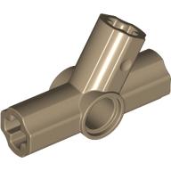 Lego Technic Axle and Pin Connector Angled Triple - 60° / Dark Tan