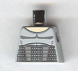 Lego Torso Spider-Man Dr. Octavius Pattern / Light Bluish Gray