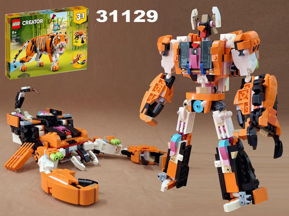 Lego Transformer Scorponok /Scorpion using LEGO Creator 31129: Majestic Tiger