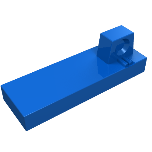 Lego Hinge Tile 1 x 3 Locking with 1 Finger on Top / Blue