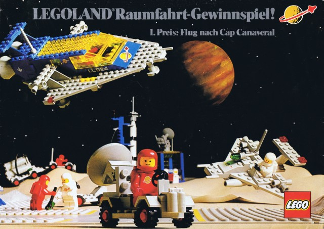 Lego 1979 Large German LEGOLAND Raumfahrt-Gewinnspiel 24 x 17 cm (99.615-D)