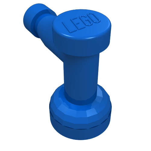 Lego Tap 1 x 1 with Hole in Spout / Blue