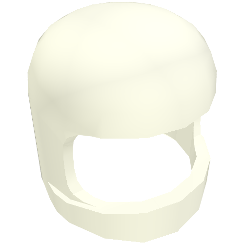 Lego Helmet Classic with Thick Chin Guard without Visor Dimples