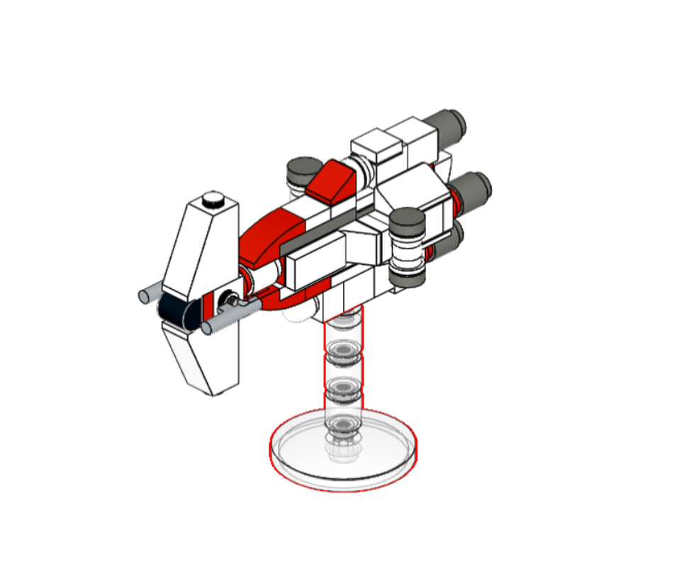 Lego Hammerhead Corvette Micro Scale