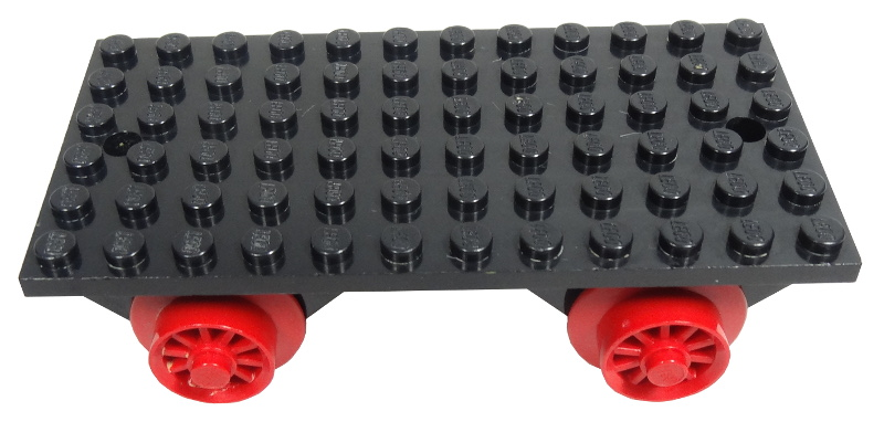 Lego Train Base 6 x 12 with Wheels / Black