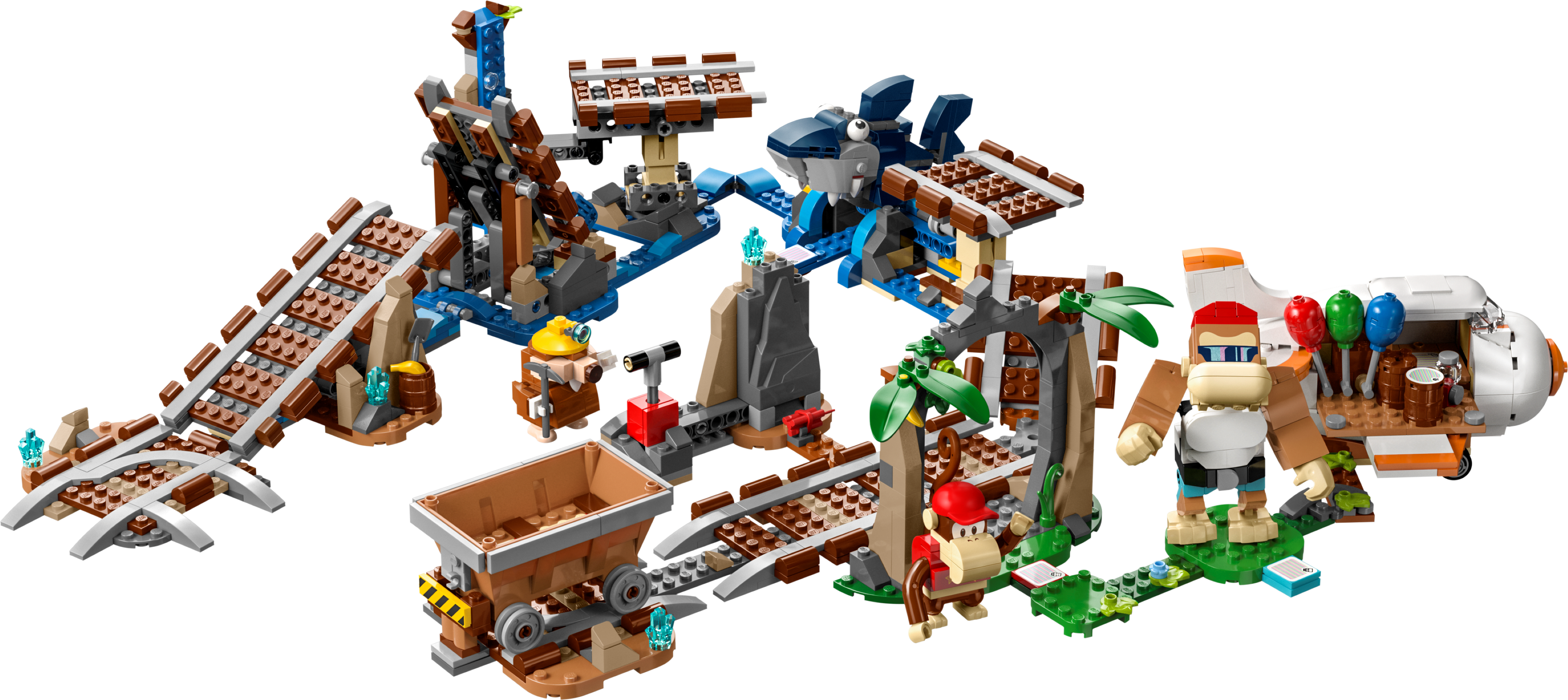 Lego Diddy Kong's Mine Cart Ride Expansion Set