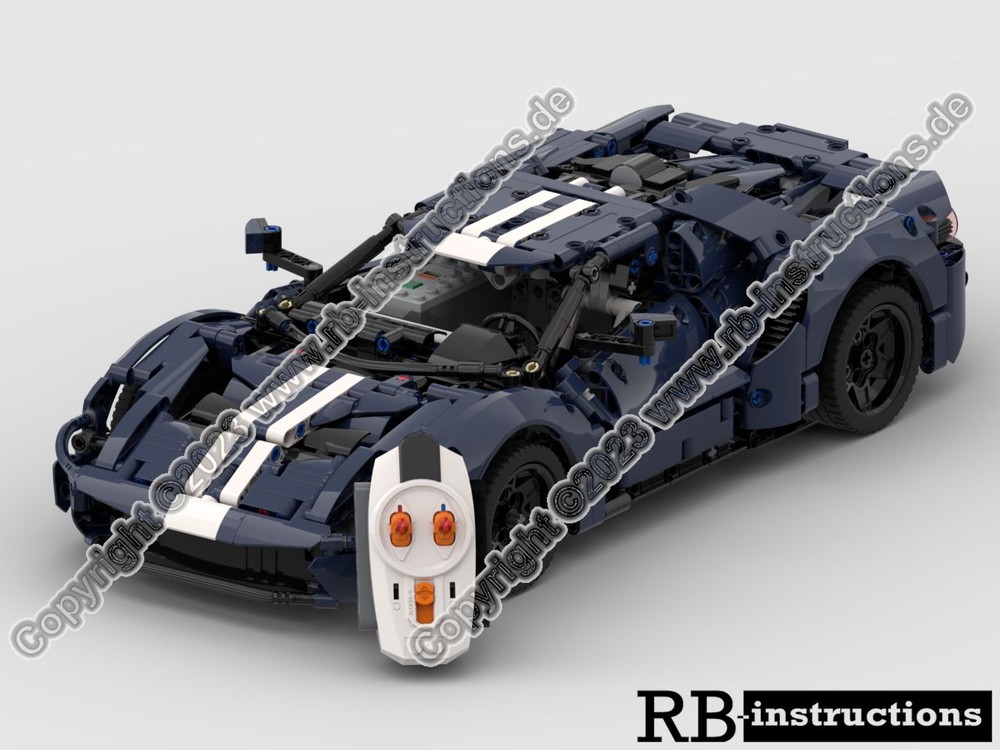 Lego 2022 Ford GT as RC-Version with Power Functions