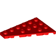 Lego Wedge Plate 6 x 4 Left / Red