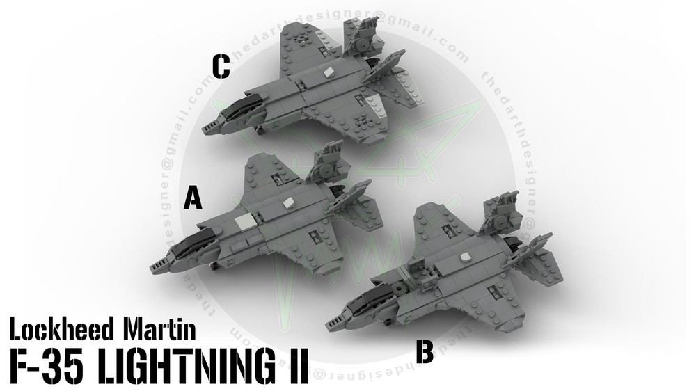 Lego F-35 Lightning II | A-B-C Collection - 1:70 Scale
