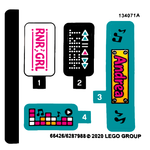 Lego Sticker Sheet for Set 41390-1