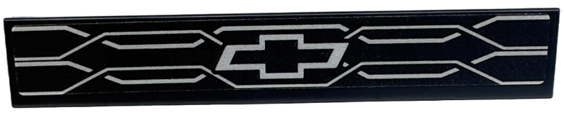 Lego Tile 1 x 6 with Silver Chevrolet Logo and Grille Lines Pattern (Sticker) - Set 42153