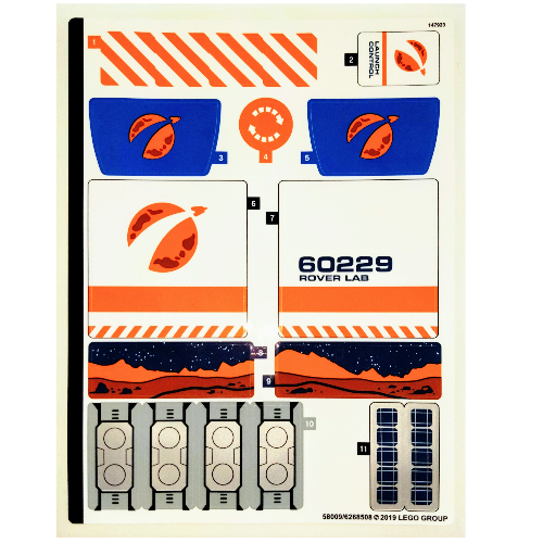 Lego Sticker Sheet for Set 60229-1 / [No Color/Any Color]