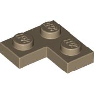 Lego Plate 2 x 2 Corner / Dark Tan