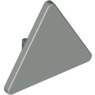 Lego Road Sign Clip-on 2.2 x 2.667 Triangular / Light Gray