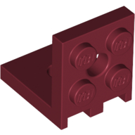 Lego Bracket 2 x 2 - 2 x 2 / Dark Red