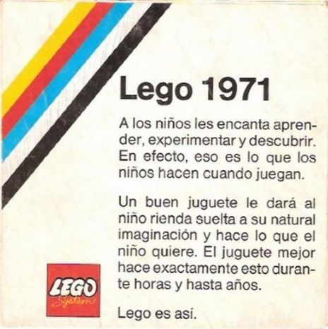Lego 1971 Medium Overseas (3551-OS (Spansk))