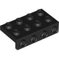 Lego Bracket 2 x 4 - 1 x 4 / Black