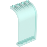 Lego Panel 3 x 4 x 6 Curved Top / Trans-Light Blue