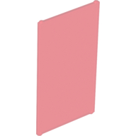 Lego Glass for Window 1 x 4 x 6 / Trans-Red