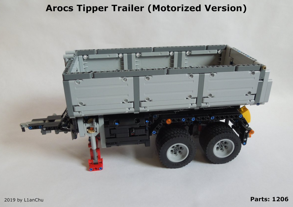 Lego Arocs (42043) Tipper Trailer Motorized Version