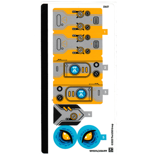 Lego Sticker Sheet for Set 71512-1 / [No Color/Any Color]