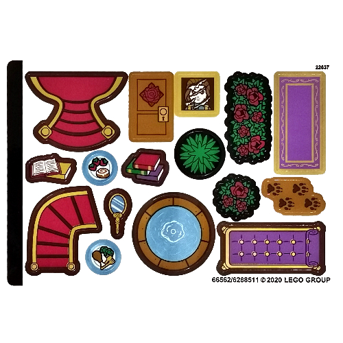 Lego Sticker Sheet 2 for Set 43177-1 / [No Color/Any Color]