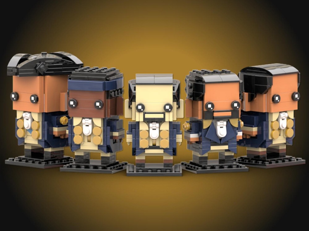 Lego The World Turned Upside Down Brickheadz (From Hamilton)