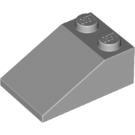 Lego Brick Sloped 33° 3 x 2 / Light Bluish Gray