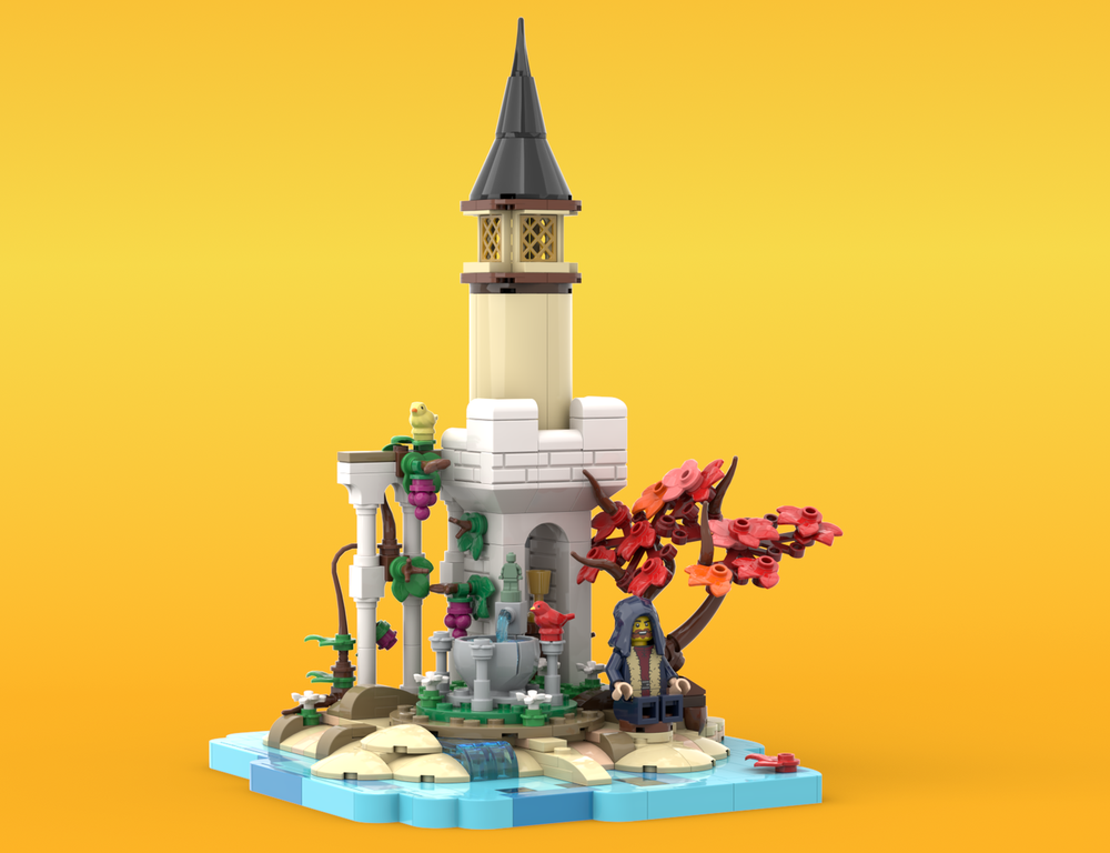 Lego Contemplative Island Grotto