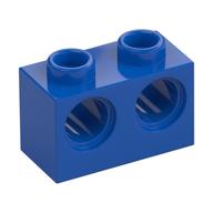 Lego Technic Brick 1 x 2 [2 Pin Holes] / Blue