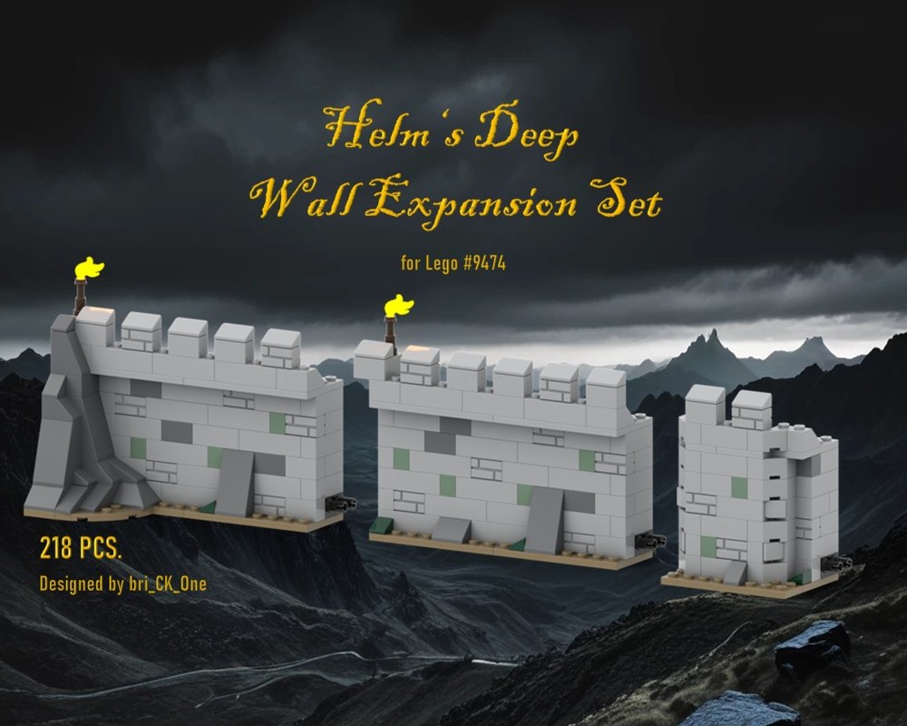 Lego Helm's Deep Wall Expansion Set