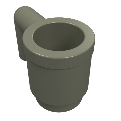 Lego Equipment Cup / Mug [Plain] / Dark Gray